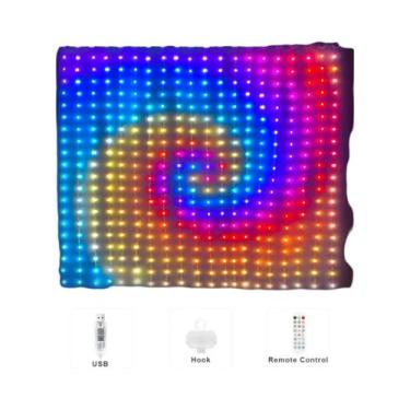 Imagem de Luzes De Cortina LED RGB 400 Lâmpadas Inteligentes Programáveis via AP