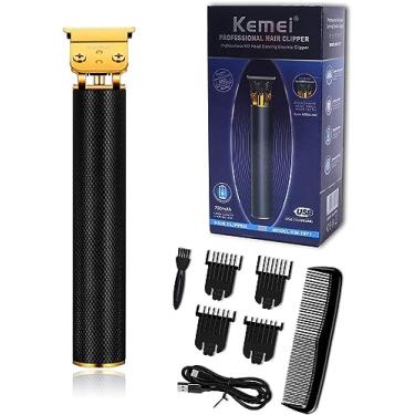 Imagem de KEMEI Aparador de cabelo profissional para homens Pro Li Aparador de barba barbeadores fechados salão de beleza sem fio recarregável silencioso, KM-1971