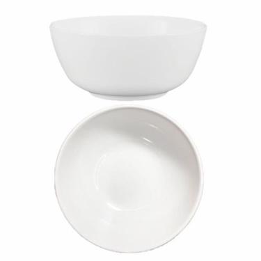 Imagem de Saladeira Tigela Branca 1,5 Litros De Vidro Opalina 20,3cm - Gici Home