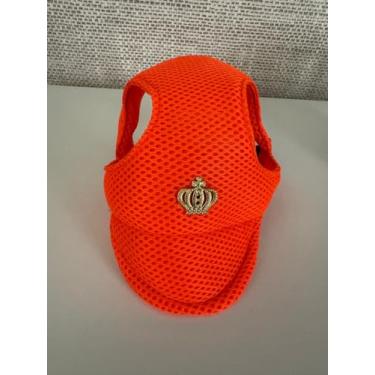 Imagem de Bone para cachorro gato Pet cat Tamanho G (Laranja)