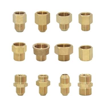 Imagem de Latão 3/8 1/2 3/10.2 cm para M14 M18 M22 conector de rosca fêmea macho máquina de limpeza torneira banheiro cozinha acessórios de cobre WWECCQIJ (grande)