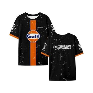 Imagem de Camiseta Masculina De Secagem Rápida Com Estampa 3D De Corrida De Moto