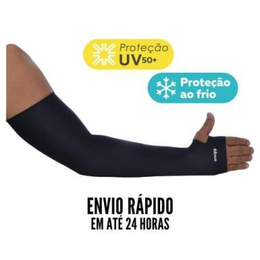 Imagem de Par Manguito Proteção Solar UV50 Com Dedo Manga Ciclismo - Snugg