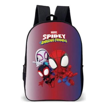 Imagem de Mochila Infantil Simples Novidade Tema Herois Aranhas Spider Lançament