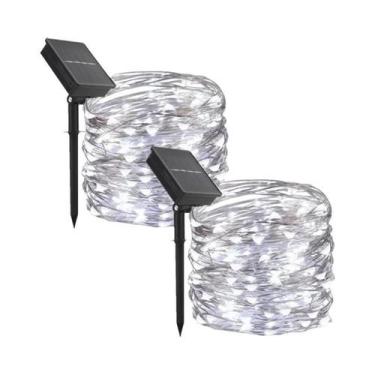 Imagem de Luzes De Fada LED Solares À Prova d'Água Para Exterior, 4 Peças, Cordã