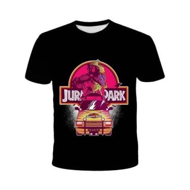 Imagem de Camiseta 3D De Dinossauro Jurássico Para Meninos, Moda Clássica Americ