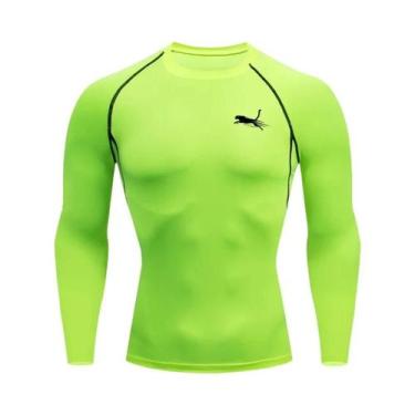 Imagem de Camiseta Masculina De Manga Longa Dry Fit Para Academia, Fitness E Esp