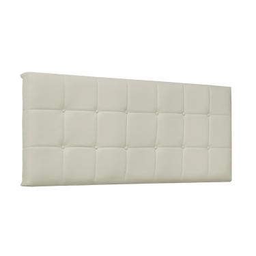 Imagem de Cabeceira Painel Verona Para Cama Box King 195 cm Corino Bege - D'Rossi