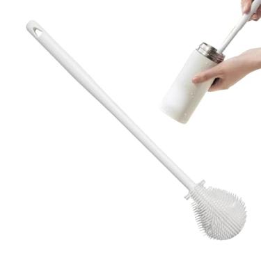 Imagem de Escova de garrafa – Escova de lavar copo de vinho flexível de 360° | Esfregador de longo, ferramenta de limpeza doméstica para cozinha, casa, vidro, canecas, copos e mamadeiras