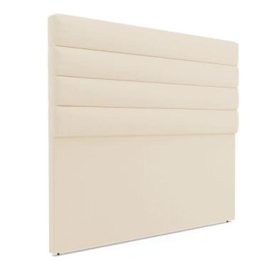 Imagem de Cabeceira California Para Cama Box Casal 140 cm Linho Bege A19 M11 - D