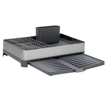 Imagem de Escorredor de Louças Compacto com Bandeja Extensível e Drenagem Inteli