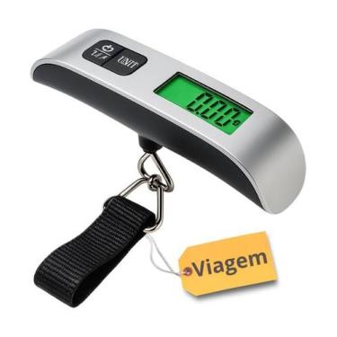 Imagem de Balança Digital Portátil de Mão - Alta Precisão até 50kg com Visor Dig