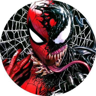 Imagem de Painel Festa Redondo Venom, Homem Aranha 3d Sub 1,50 Dia - Fantasia Br