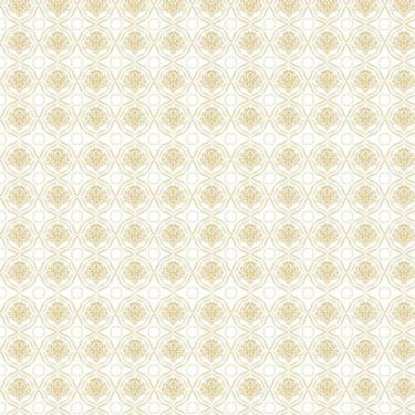 Imagem de Papel De Parede Arabesco Dourado Adesivo Quarto Casal Sala