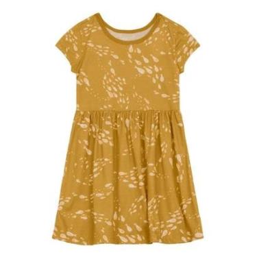 Imagem de Vestido infantil menina de peixinhos Brandili Amarelo-Feminino