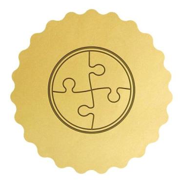 Imagem de Cortador Biscoito Fita Quebra-Cabeça Autismo - DOCEIMPRESSO,  10cm