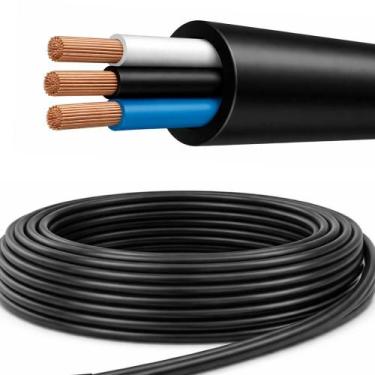 Imagem de 10 metros cabo pp flex 3 x 4 mm cobrecom