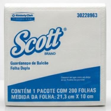 Imagem de Guardanapo Balcão Branco Folha Dupla Scott 200 Folhas - Kimberly-clark