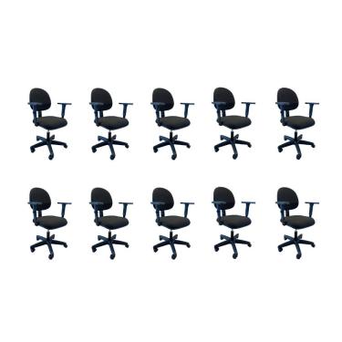 Imagem de Kit 10 Cadeiras De Escritório Oficial Operativa