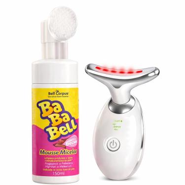 Imagem de Kit Spa Facial Mousse Micelar Bababell + Massageador Facial