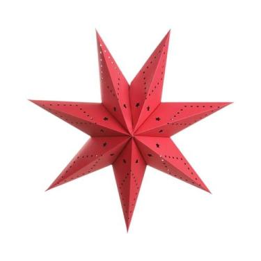 Imagem de Enfeite Pendente Estrela Feliz Natal Para Decoração De Árvore De Natal