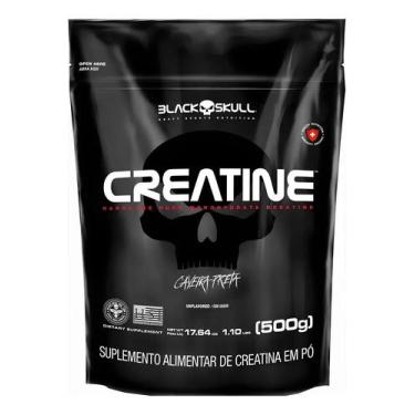 Imagem de Creatina Monohidratada Black Skull 500g Sem Sabor para Perfo - Congrat