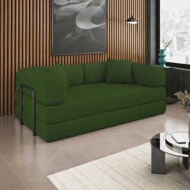 Imagem de Sofá Cama Colchão Casal Compactair Confortável Sala Balaqui - B BALAQU