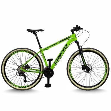 Imagem de Bicicleta Aro 29 Cripto 24 Marchas Freios Disco e Suspensão Pneu Bege-Unissex