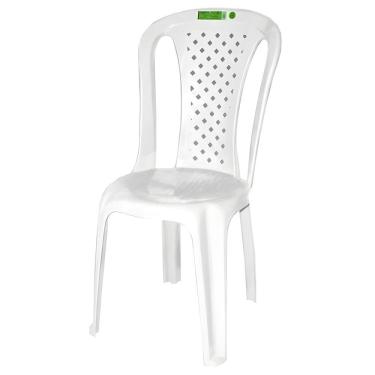 Imagem de Cadeira Plastica Valentina Sem Braço Branca 154 Kg - Topplast