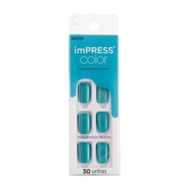 Imagem de Unha Postiça Autocolante imPRESS Color curta Beach Waves - Kiss New Yo