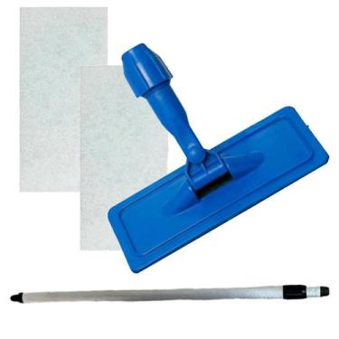 Imagem de Kit Cabo Extensor 1,5 Metros Alumínio 150cm Retrátil + 2 Fibras de Lim