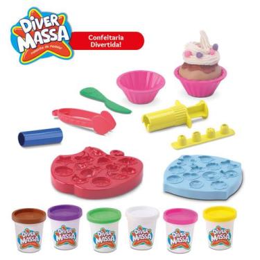 Imagem de Massinha de modelar - confeitaria faça cupcakes de massinha - divertoy