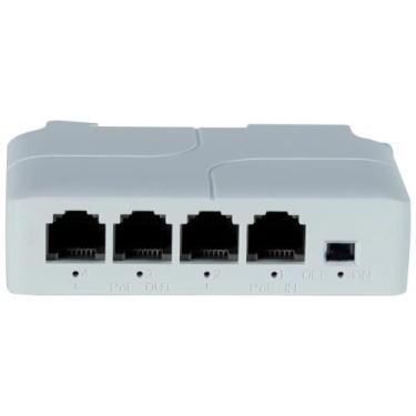 Imagem de Extensor Repetidor PoE De 4 Portas Para Câmera IP NVR Switch PoE Cabos