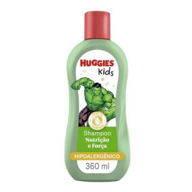 Imagem de Shampoo Infantil Huggies Kids Nutrição e Força Hulk 360ml, 360ml
