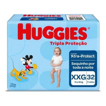 Imagem de Huggies Fralda Tripla Proteção XXG com 32 unidades