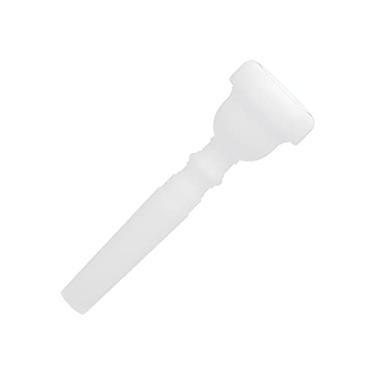 Imagem de Boca de trompete, bocal de substituição de som puro, branco, economia de trabalho para instrumento de sopro para desempenho para prática