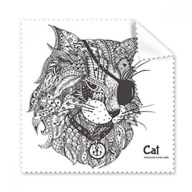 Imagem de Pano de limpeza de olhos para gatos com tinta humana, 5 peças