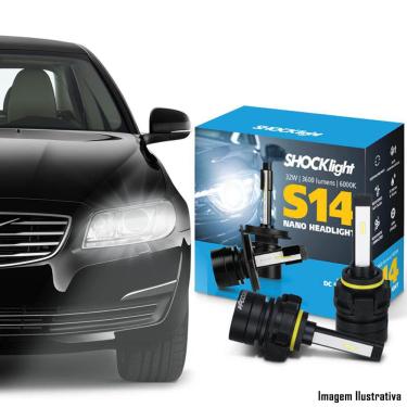 Imagem de Kit Super LED NANO 6000K H16 S14 Shock Light 3600 Lumens