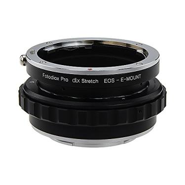 Imagem de Fotodiox DLX Stretch Lens Mount Adapter - Lente Canon EOS (EF/EF-S) D/SLR para Sony Alpha E-Mount Mirrorless Corpo de Câmera com Macro Focusing Helicoid e Magnetic Drop-in Filters