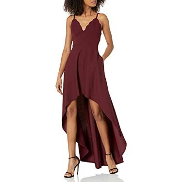 Imagem de Speechless Vestido feminino com decote em V recortado, Vinho, 3