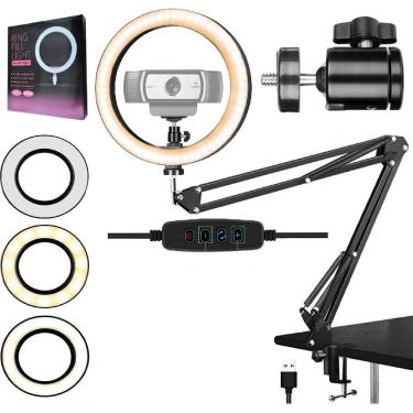 Imagem de Ring Light Aro Luz De Led Iluminador Hing + Suporte Mesa