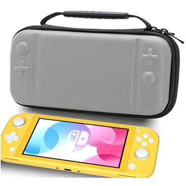Imagem de Case Compatível Com Nintendo Switch Lite Bolsa Estojo Premium Alça Mão Cinza