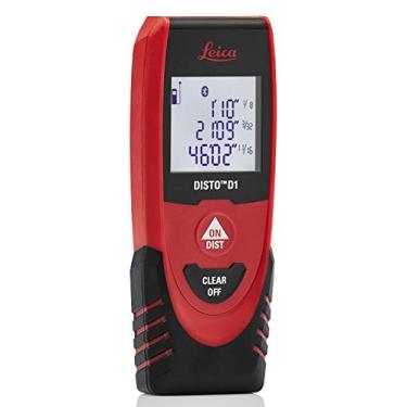 Imagem de Medição de distância a laser Leica DISTO D1 de 36 metros com Bluetooth 4.0, preto/vermelho