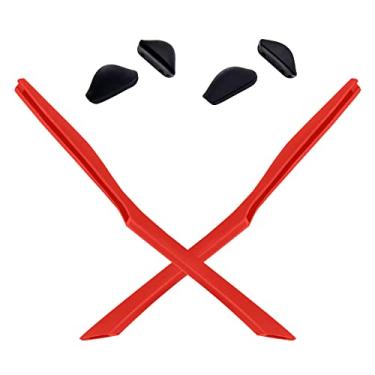 Imagem de Mryok Substituição de ponteiras para óculos de sol Oakley Chainlink OO9247 - Vermelho