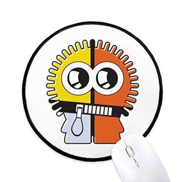 Imagem de DIYthinker Universo e alienígena tricolor alienígena mouse pad desktop escritório tapete redondo para computador