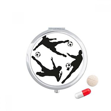 Imagem de Caixa de armazenamento de medicamentos com contornos de futebol americano da Surround