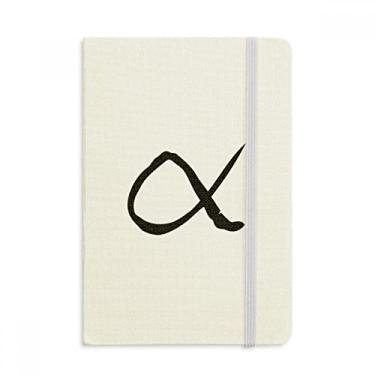 Imagem de Caderno de alfabeto grego alfabeto alfa preto capa dura diário clássico A5