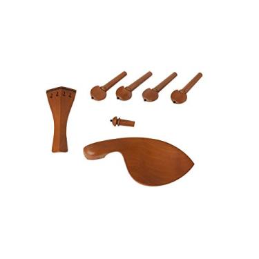 Imagem de Kit Coração para Violino 4/4 em Boxwood com 7 Peças e Pino Preto - DAC8311