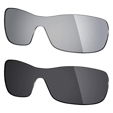 Imagem de 2 pares de lentes polarizadas de substituição da Mryok para óculos de sol Oakley Antix – Opções