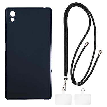 Imagem de Shantime Capa Sony Xperia Z5 + cordões universais para celular, pescoço/alça macia de silicone TPU capa protetora para Sony Xperia Z5 Dual (5,2 polegadas)